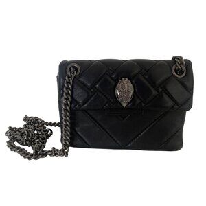 Kurt Geiger London Mini Kensington Quilted Leather Crossbody Bag - Black